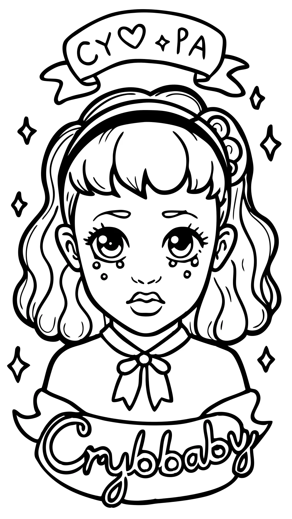 Melanie Martinez Crybaby Paginas de libros para colorear